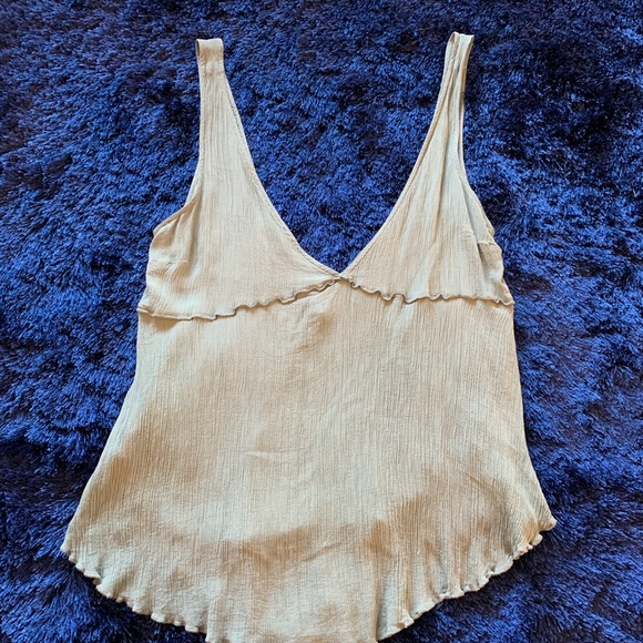 Mint/Forest green Flowey tank top - Picture 1 of 2